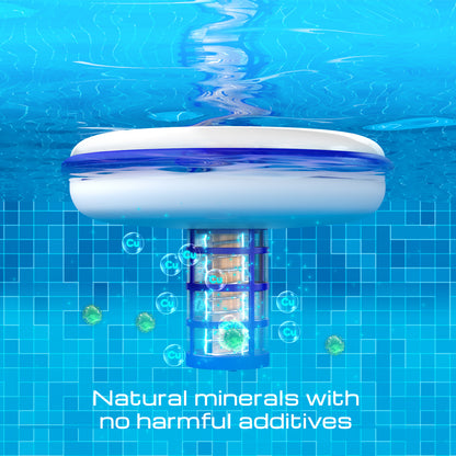pool buoy solar pool ionizer kills algae and bacteria reduces chlorine monocrystalline solar panel power led pool cleaner floater water purifier and sanitizer